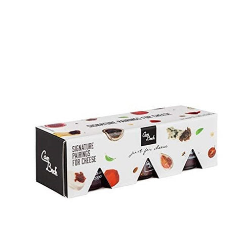 Käsepaarung Marmeladen Pack Apfel, Pfirsich, Feige